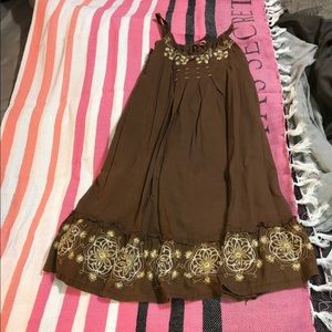 Girls brown sundress